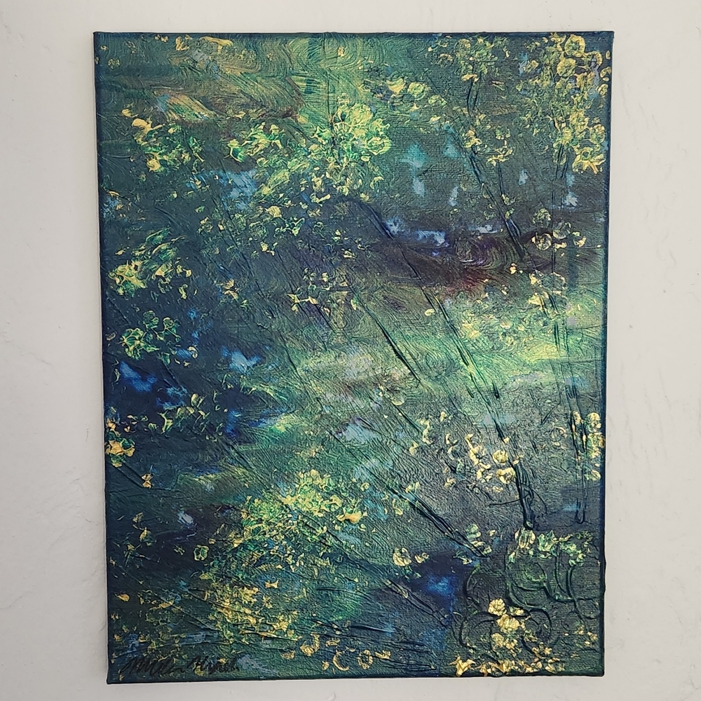 "Absence" original art hand painted acrylic abstract canvas painting wall decor